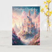 妖精の城 カード (黄色い花)