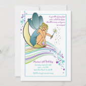 妖精の塵の誕生日のパーティの招待状 招待状 (正面)