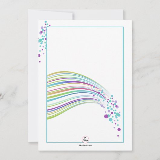 妖精の塵の誕生日のパーティの招待状 招待状 (裏面)