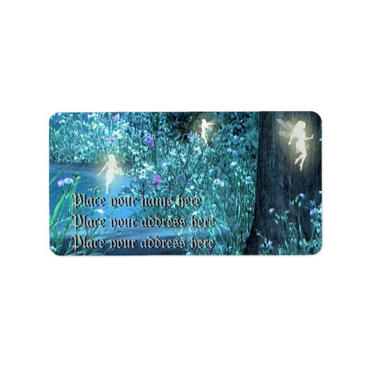 妖精の夜の住所 ラベル (正面)