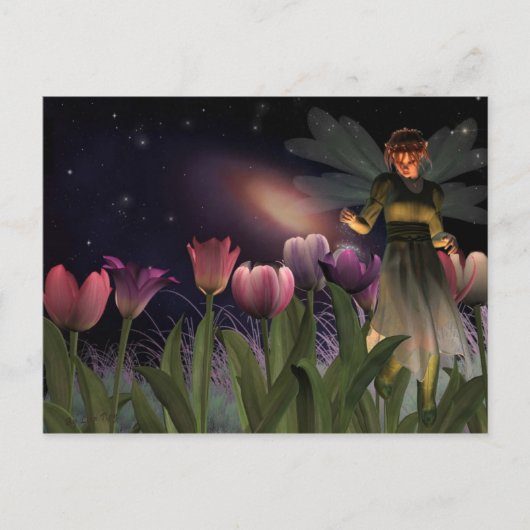 妖精の夜はがき ポストカード (正面)