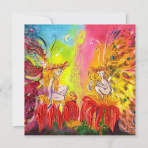 妖精の夜明け、魔法金ゴールドきらめく 案内状