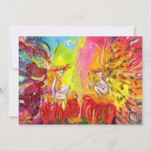 妖精の夜明け、魔法金ゴールドきらめく 案内状 (正面)