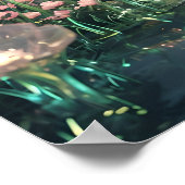 妖精の夢の風景ウォールアート魅惑の妖精 ポスター (角)