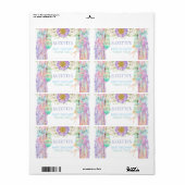 妖精の夢キャッチャー水ボトルギフトありがとう ラベル (フルシート)