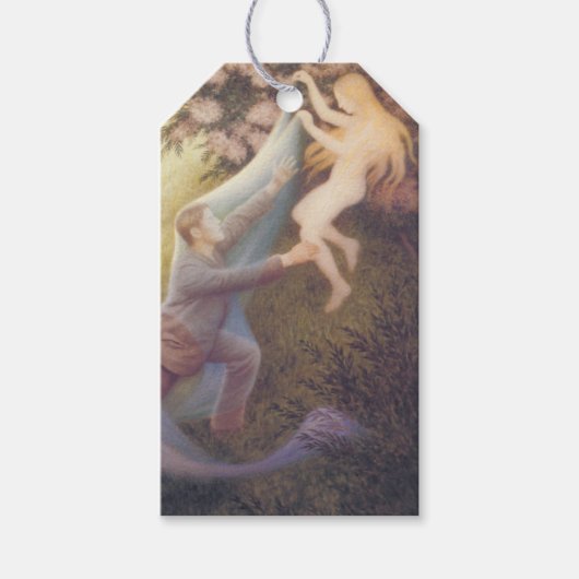 妖精の夢（Theodor Severin Kittelsen著） ギフトタグ (正面)