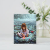 妖精の女の子および7 3 ポストカード (スタンド正面)