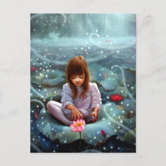 妖精の女の子および7 3 ポストカード (正面)