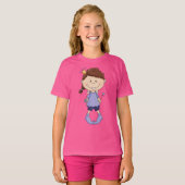 妖精の女の子の基本Tシャツ Tシャツ (正面フル)
