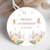 妖精の女の子の誕生日パーティー フェイバータグ