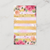 妖精の女の子の赤ちゃんシャワーおむつラッフルチケット エンクロージャーカード (裏面)