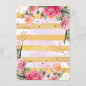 妖精の女の子の赤ちゃんシャワー本のリクエスト エンクロージャーカード (裏面)