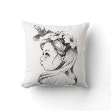 妖精の女の子の髪のペチュニア、ハチドリが飲む