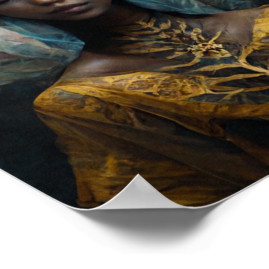 妖精の女性ファンタジーアートポスター ポスター (角)