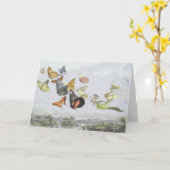 妖精の女王の馬車 |小妖精や小人ワールド カード (黄色い花)