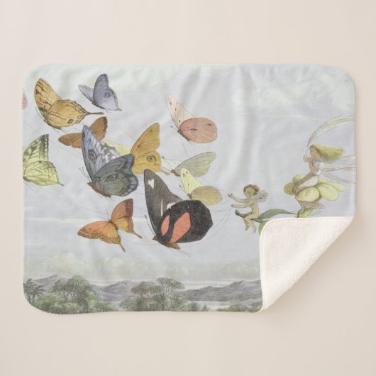 妖精の女王の馬車 |小妖精や小人ワールド シェルパブランケット (正面(横))