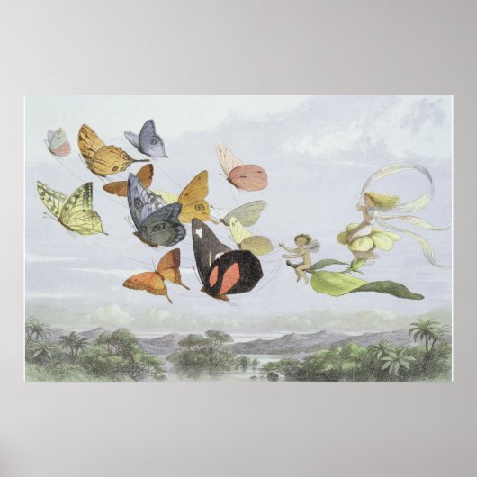 妖精の女王の馬車 |小妖精や小人ワールド ポスター (正面)