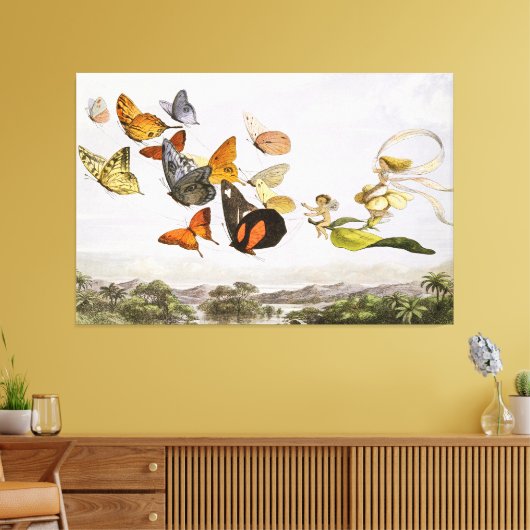 妖精の女王の魔法の馬車(1870) キャンバスプリント (インサイチュ (リビング))