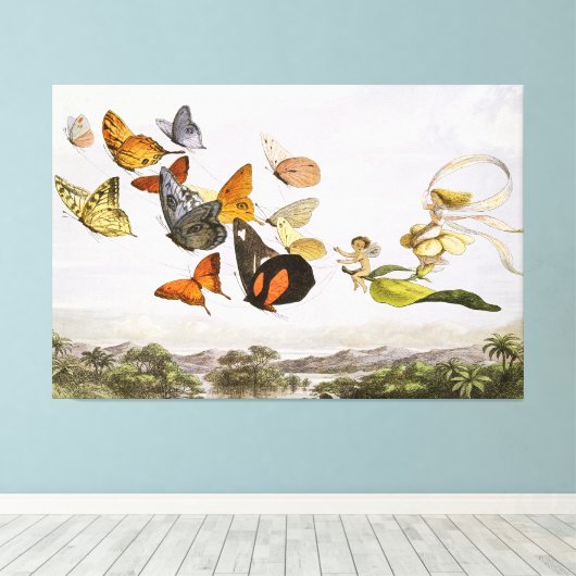 妖精の女王の魔法の馬車(1870) キャンバスプリント (インサイチュ (ウッドフロア))