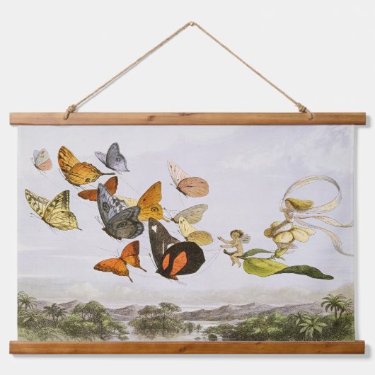 妖精の女王の魔法の馬車(1870) 吊り下げ型タペストリー (正面)