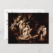 妖精の女王チタニアの覚醒はヒュッリによる ポストカード (正面/裏面)