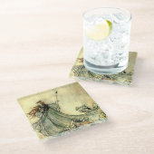 「妖精の女王」アーサー・ラクハム ガラスコースター (アングル)