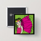 妖精の女王 缶バッジ (正面&裏面)