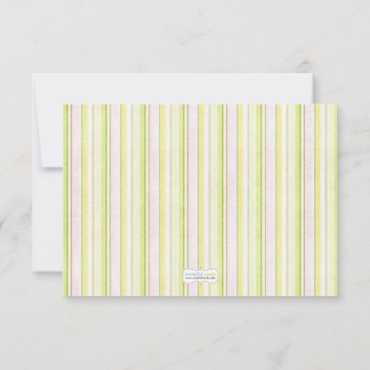 妖精の妖精の誕生会のサンキューカード サンキューカード (裏面)