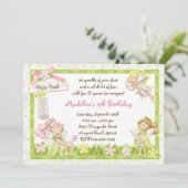 妖精の妖精の誕生日のパーティの招待状 招待状 (スタンド正面)