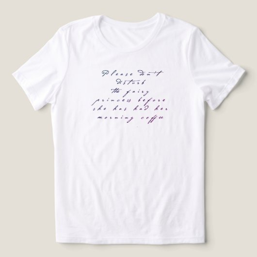 妖精の姫コーヒーTシャツ トライブレンドTシャツ (デザイン正面)