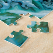 妖精の子とよくはしゃぐホッキョクグマ ジグソーパズル (側面)