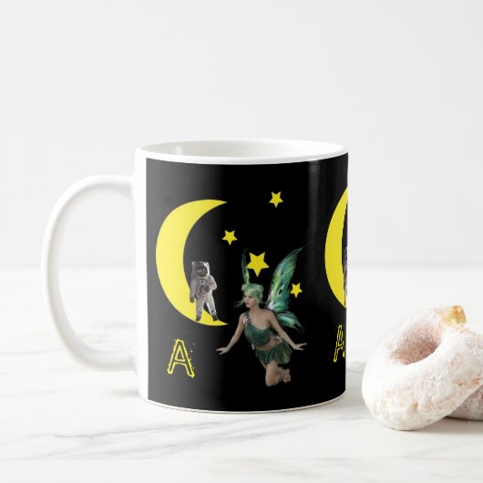 妖精の宇宙飛行士マグカップ コーヒーマグカップ (ドーナツ)