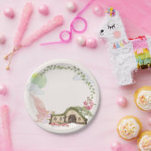 妖精の家の誕生日パーティー ペーパープレート (パーティー)