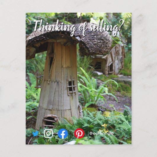 妖精の家はメーラーの実在不動産のマーケティングf チラシ (正面)