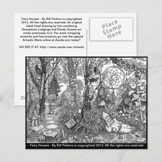 妖精の家 ポストカード (正面/裏面)