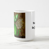 妖精の寺院、ファンタジーの妖精の子猫のコーヒーマフ コーヒーマグカップ (中央)