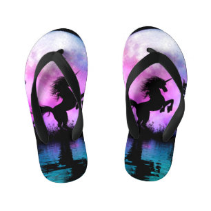 妖精の少ない一角獣 キッズビーチサンダル