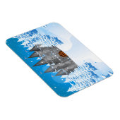 妖精の尾の城の冬 マグネット (右側)