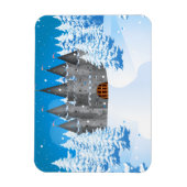 妖精の尾の城の冬 マグネット (縦)