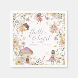 妖精の山花誕生日 スタンダードカクテルナプキン