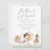 妖精の山花誕生日 招待状 (正面)