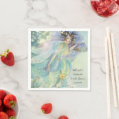 妖精の幸せなブライダルシャワー スタンダードカクテルナプキン (インサイチュ)