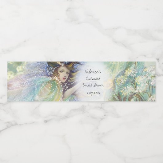 妖精の幸せなブライダルシャワー ペットボトルラベル (シングルラベル)