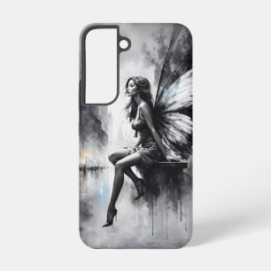 妖精の幻想的な雨の夜の街 夢の世界 SAMSUNG GALAXY S22ケース
