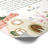 妖精の庭おむつ思考ベビーお洒落シャワー ポスター (角)