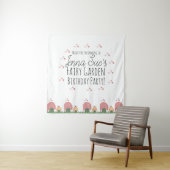 妖精の庭のキノコとてんとう虫と蝶々 タペストリー (インサイチュ)