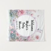 妖精の庭のベビーシャワー歓迎バックドロップ タペストリー (正面(横))