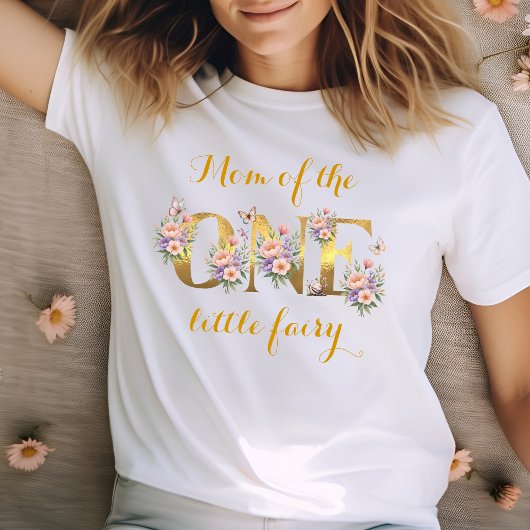 妖精の庭のママ 1歳の誕生日パーティー Tシャツ