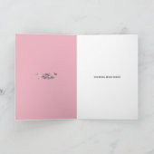 妖精の庭の女の子が、男の子のジャーライトをピンクに振る カード (内部)