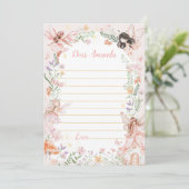 妖精の庭の時間カプセルノートメッセージカード サンキューカード (スタンド正面)